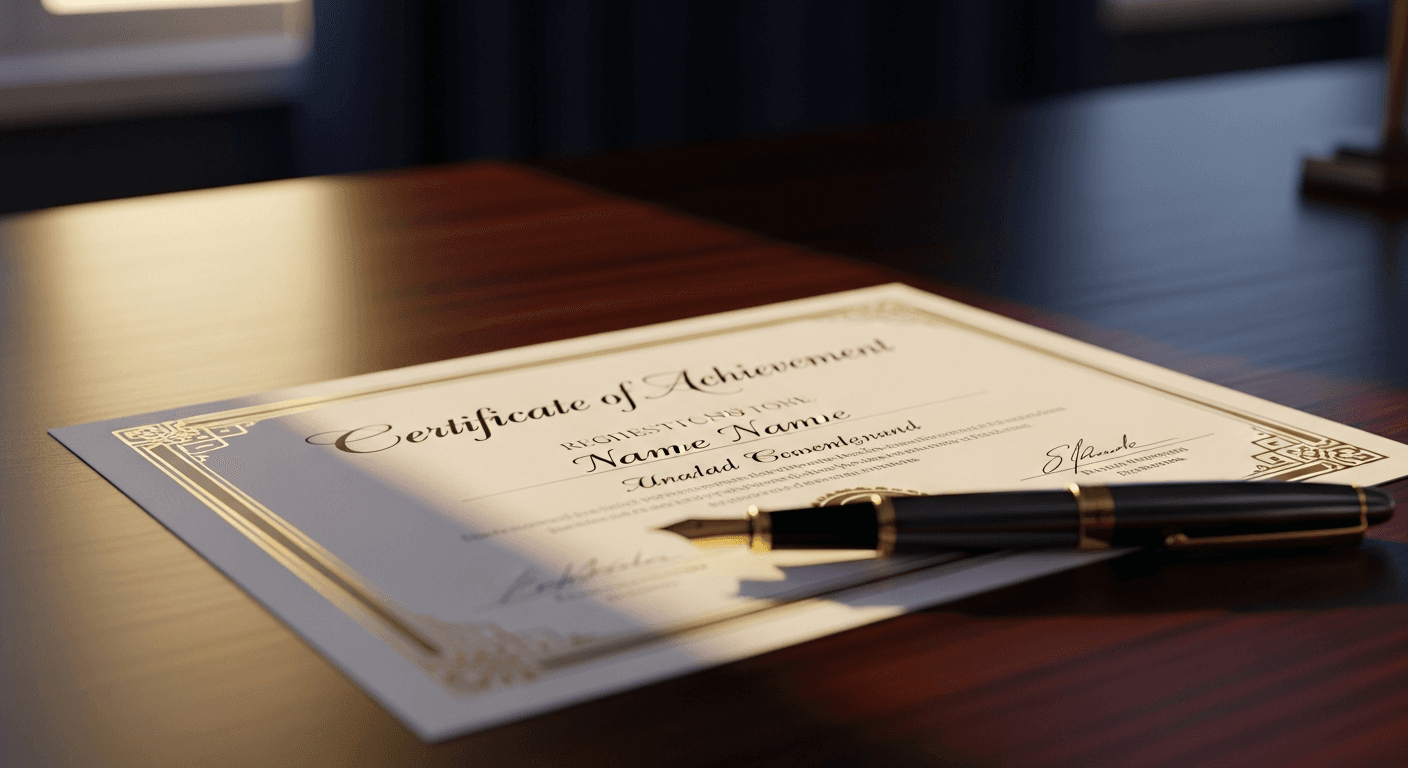 Progress & Certificate